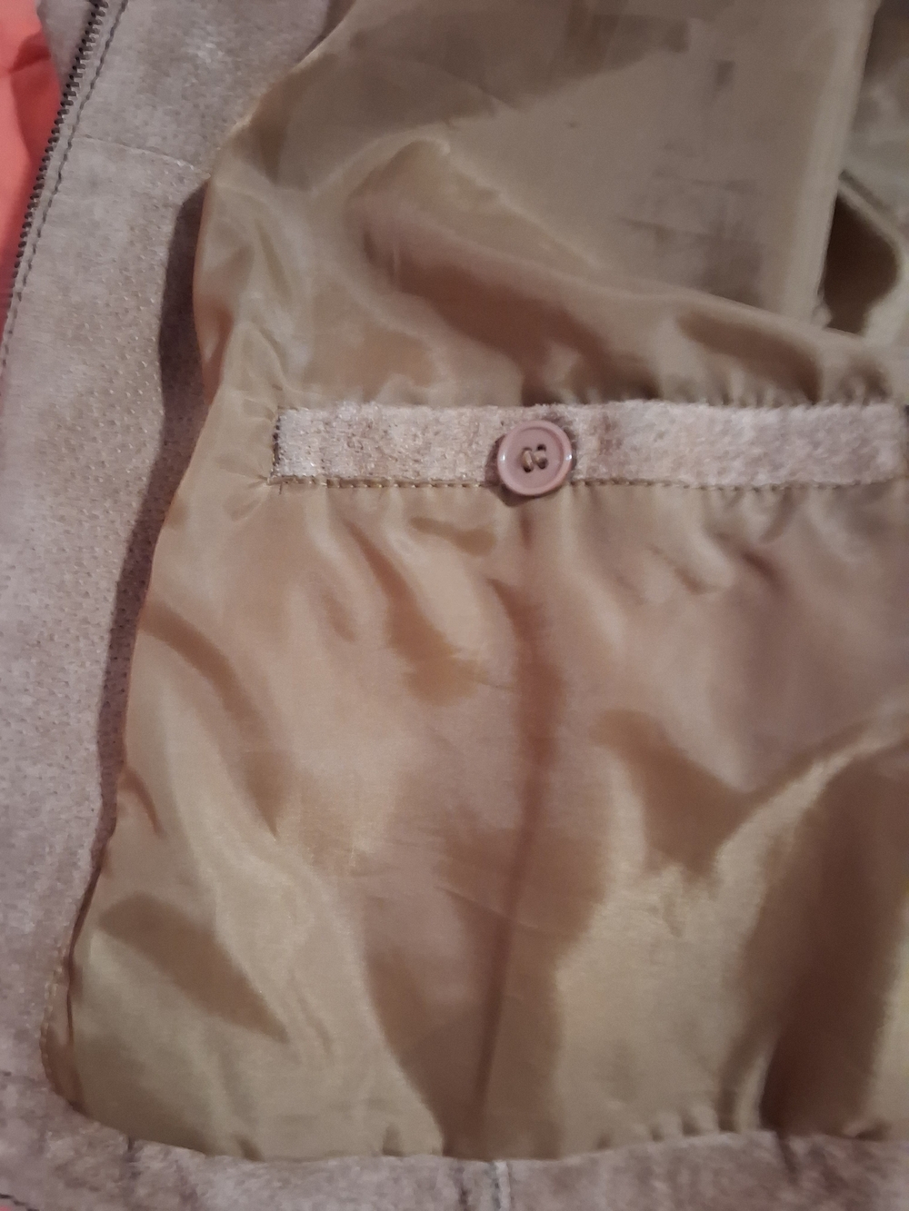 Wilson’s Vintage Leather Car Coat M. Julian Suede Zip Up & Pockets Tan - Picture 8 of 8